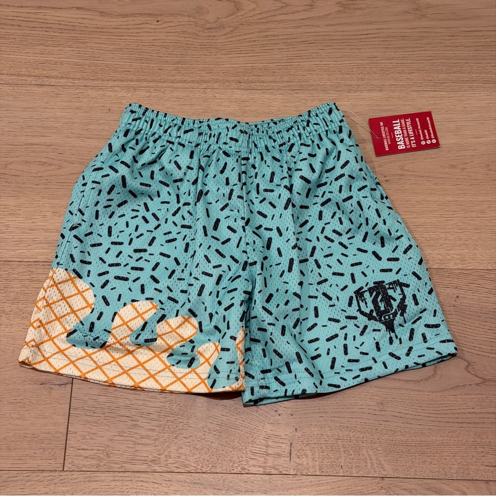 Baseball Lifestyle 101 Ice Cream Shorts Mint Youth Small
